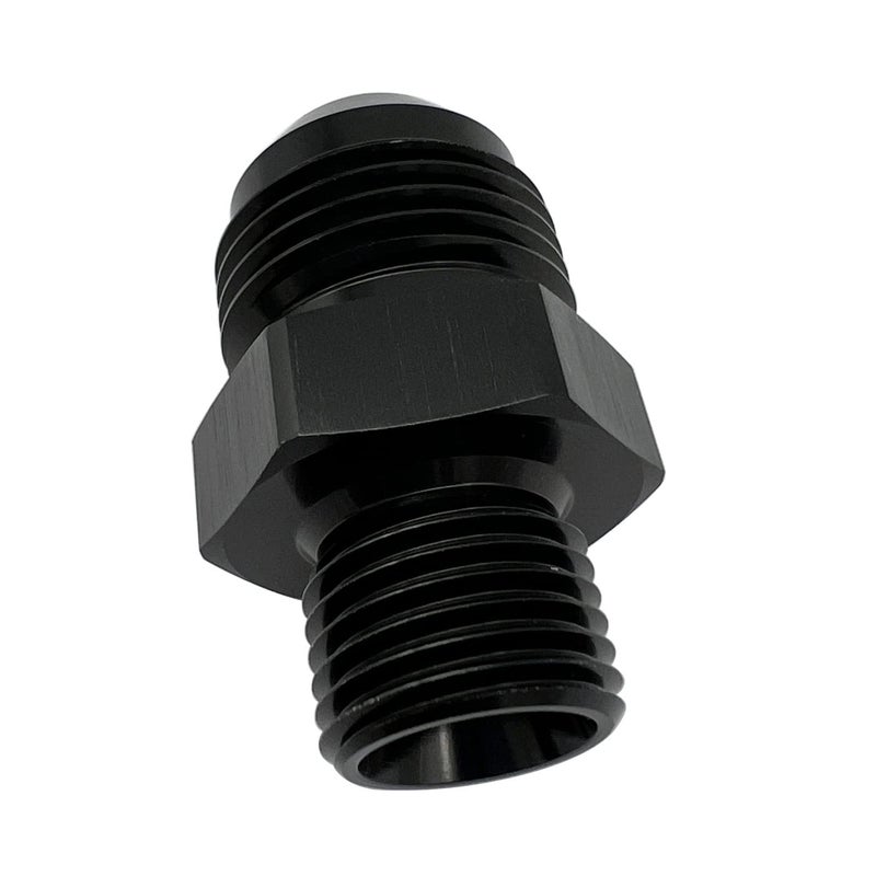 KRD PERFORMANCE أداء KRD مستقيم أسود من الألومنيوم ذكر مضيئة -10 AN10 إلى M16 x 1.5 ذكر متري أنبوب ملولب محول تركيب الوقود - Image 4